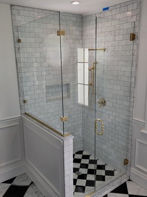 Hinged Shower Glass Doors - At Euro Custom Glass Interiors, our hinged shower glass doors combine timeless style with practical functionality to elevate any bathroom design. Featuring a clean, swinging door mechanism, these enclosures offer easy access and a wide, open entry, making them ideal for both small and spacious layouts. Crafted from high-quality tempered glass and available in a variety of finishes and hardware styles, our hinged doors are custom-built to suit your space and aesthetic. Whether you're going for a classic or contemporary look, Euro Custom Glass Interiors ensures precision installation and lasting performance for a seamless, elegant shower experience. Hinged Shower Glass Doors - At Euro Custom Glass Interiors, our hinged shower glass doors combine timeless style with practical functionality to elevate any bathroom design. Featuring a clean, swinging door mechanism, these enclosures offer easy access and a wide, open entry, making them ideal for both small and spacious layouts. Crafted from high-quality tempered glass and available in a variety of finishes and hardware styles, our hinged doors are custom-built to suit your space and aesthetic. Whether you're going for a classic or contemporary look, Euro Custom Glass Interiors ensures precision installation and lasting performance for a seamless, elegant shower experience.
