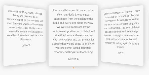 Client Testimonials - Here’s what our satisfied customers are saying. Client Testimonials - Here’s what our satisfied customers are saying.