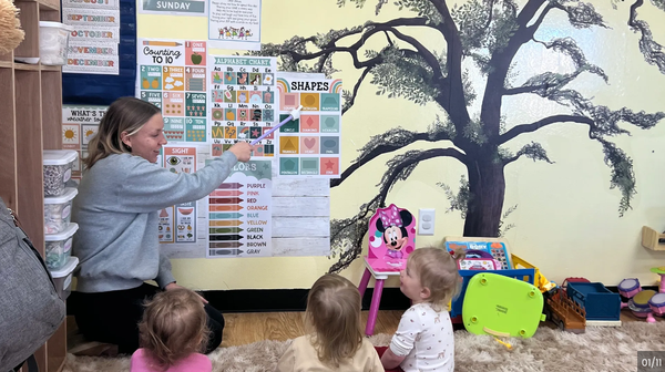Ages 9 Months to 3 Years - Infants & Toddlers - Leading with Christian Faith

Infant Care:
  Engaging activities that nurture sensory development, motor skills, and early social interaction through gentle play and exploration, guided by a love for God's creation and fostering a sense of wonder and gratitude. 

Toddler Adventures:
 Encourages language development, basic motor skills, and social skills through interactive play, simple problem-solving, and creative expression, all while teaching the values of kindness, sharing, and God's love