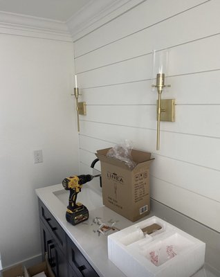 Installation of sconces - Installation of sconces Installation of sconces - Installation of sconces