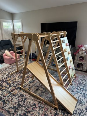 Kids Playset Assembly – Rancho Santa Fe, CA - Assembled an indoor kids playset including climbing frame, ladder, rope net, and swing accessories. All parts were installed according to instructions and hardware was secured for safe use. Clean setup and ready for kids to play.
kids playset assembly, furniture assembly, indoor playground, handyman in Rancho Santa Fe, kids furniture assembly, home assembly service, handyman services San Diego County Kids Playset Assembly – Rancho Santa Fe, CA - Assembled an indoor kids playset including climbing frame, ladder, rope net, and swing accessories. All parts were installed according to instructions and hardware was secured for safe use. Clean setup and ready for kids to play.
kids playset assembly, furniture assembly, indoor playground, handyman in Rancho Santa Fe, kids furniture assembly, home assembly service, handyman services San Diego County