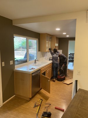 Complete remodel Brea California - Custom kitchen, flooring, staircase, fireplace Complete remodel Brea California - Custom kitchen, flooring, staircase, fireplace