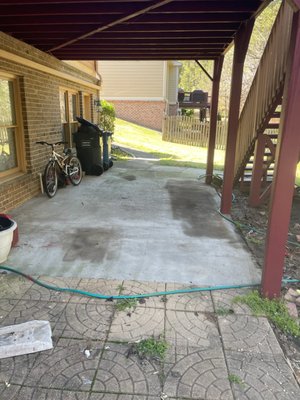 Back Porch Cleanout - This client called for a FREE ESTIMATE on a back porch clean-out. Client stated she had been needing to get rid of piles of old wood, a christmas tree, a lawn mower, a very heavy metal antique table, & some miscellaneous items. We were happy to do the hard work for her, leaving her with a clean clutter less porch. She finally...."STOPPED TALKIN' TRASH & CALLED ME. " We appreciate her business so much! Back Porch Cleanout - This client called for a FREE ESTIMATE on a back porch clean-out. Client stated she had been needing to get rid of piles of old wood, a christmas tree, a lawn mower, a very heavy metal antique table, & some miscellaneous items. We were happy to do the hard work for her, leaving her with a clean clutter less porch. She finally...."STOPPED TALKIN' TRASH & CALLED ME. " We appreciate her business so much!