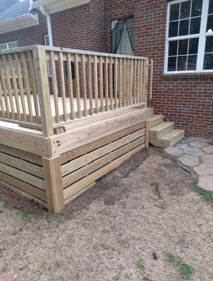 Deck build - This was a deck we built after we tore down the old existing deck Deck build - This was a deck we built after we tore down the old existing deck
