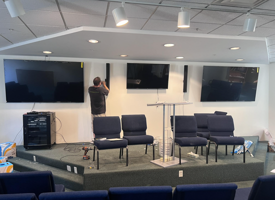 Commercial and pro audio solutions - Commercial
Sales and install of commercial and pro audio solutions. We have the experience and expertise to consistently delight our commercial clients. We specialize in conference rooms, retail stores, bars/restaurants, live venue, houses of worship, schools and more. Commercial and pro audio solutions - Commercial
Sales and install of commercial and pro audio solutions. We have the experience and expertise to consistently delight our commercial clients. We specialize in conference rooms, retail stores, bars/restaurants, live venue, houses of worship, schools and more.