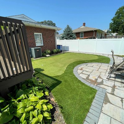 400 sqft about $11,200 in Somerset, NJ - Perfect fit in between this patio!!!