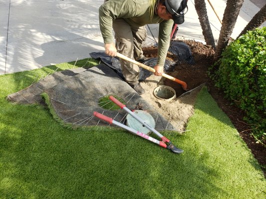 Main Line Repair - Sprinkler System - main line repair