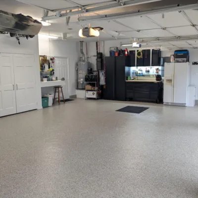 Epoxy Flooring Projects - Revitalizing and upgrading garages and floors is our jam! Our expert team has coated many floors with seamless, high-performance epoxy solutions. Our projects showcase a spectrum of options—vibrant colors, slip-resistant textures, guaranteeing a perfect fit for every environment. Epoxy Flooring Projects - Revitalizing and upgrading garages and floors is our jam! Our expert team has coated many floors with seamless, high-performance epoxy solutions. Our projects showcase a spectrum of options—vibrant colors, slip-resistant textures, guaranteeing a perfect fit for every environment.