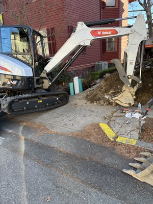 Trap Removal - This old clay house trap was damaged with roots. We removed trap and installed back water valve and cleanout Trap Removal - This old clay house trap was damaged with roots. We removed trap and installed back water valve and cleanout