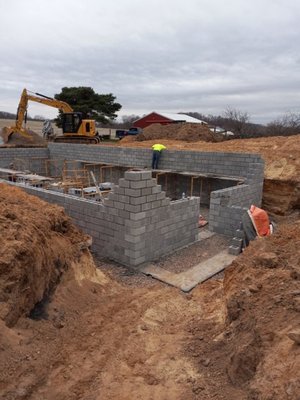 Foundation - The foundation for a New Construction