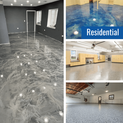 Residential Projects - We offer top-quality epoxy floor coatings for residential spaces, including garages, basements, and more. Our durable coatings enhance the look and functionality of your home while providing easy maintenance and long-lasting protection. Transform your living spaces with Floorguard's expert flooring solutions.