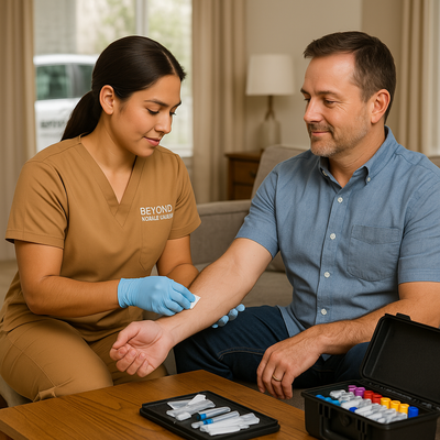 "Skip the Lab Lines - We Come to YOU! 🩸" - "Skip the Lab Lines - We Come to YOU! 🩸"
Tired of wasting half your day at crowded labs? Beyond Mobile Health is changing the game! Our professional phlebotomists bring the lab to YOUR doorstep (or office, or favorite coffee shop - literally anywhere!).
✅ No more endless waiting rooms
✅ No more "take a number" systems
✅ No more rearranging your entire schedule
Our clients are RAVING about how we've transformed their healthcare experience. "I used to dread my quarterly blood work at LabCorp - now I just text Beyond and they're at my office within hours!" - Actual client who now gets to keep their sanity.
Whether you're a busy professional, hate needles (our technique is seriously gentle!), or just value your time, we've got you covered. We handle everything from routine blood work to specialized testing, and we work with ALL major labs.
BONUS: Mention this post for 15% off your first draw!
Book online or call now - because life's too short to spend it waiting in lab lines. #ConvenientHealthcare #MobilePhlebotomy #LabCollectionMadeEasy #NoMoreWaiting #BloodWorkAnywhere