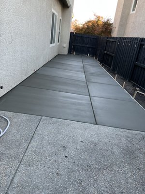 Concrete work - This project was done back and front yards
