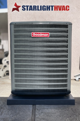 Goodman HVAC system installation - Goodman HVAC System Replacement and High-Efficiency Furnace Upgrade
The homeowner’s existing R-22 HVAC system stopped working after the compressor burned out. Due to the age of the system and the discontinued R-22 refrigerant, the customer chose to replace the equipment rather than invest in a major repair.
Our team installed a new Goodman outdoor AC unit and upgraded the existing 80% efficiency gas furnace to a new 96% high-efficiency furnace. We also replaced and modified the venting system to ensure proper compatibility and safe operation with the new high-efficiency furnace.
The new system provides reliable heating and cooling, improved energy efficiency, and better overall home comfort.
Another complete HVAC replacement professionally installed by Starlight HVAC. Goodman HVAC system installation - Goodman HVAC System Replacement and High-Efficiency Furnace Upgrade
The homeowner’s existing R-22 HVAC system stopped working after the compressor burned out. Due to the age of the system and the discontinued R-22 refrigerant, the customer chose to replace the equipment rather than invest in a major repair.
Our team installed a new Goodman outdoor AC unit and upgraded the existing 80% efficiency gas furnace to a new 96% high-efficiency furnace. We also replaced and modified the venting system to ensure proper compatibility and safe operation with the new high-efficiency furnace.
The new system provides reliable heating and cooling, improved energy efficiency, and better overall home comfort.
Another complete HVAC replacement professionally installed by Starlight HVAC.