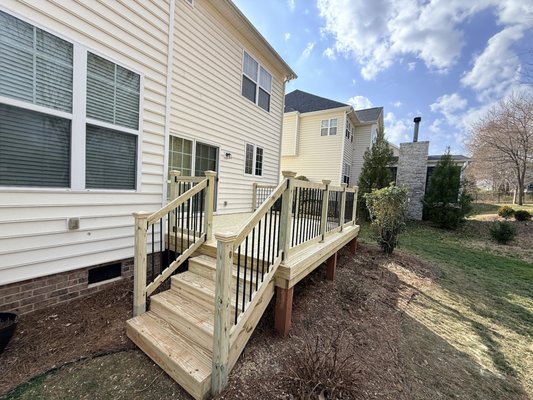 200 sq ft Pressure-Treated Deck Rebuild - 200 sq fts deck rebuild project with treated wood 200 sq ft Pressure-Treated Deck Rebuild - 200 sq fts deck rebuild project with treated wood