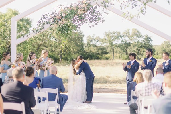 C + D Wedding - Beautiful, light, airy, summer wedding in the Texas Hill Country for special bride and groom. Full-service planning from venue to florals to band to designing tables to stationery to cake.