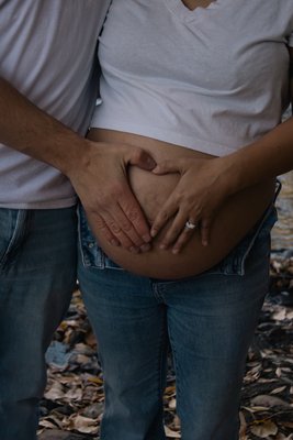 Waterfall Maternity Session - This couples maternity session was so precious. Call or text to schedule your maternity session today!