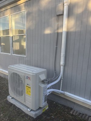 Copper Hunter 3-Zone Mini Split System - Copper Hunter 3-Zone Mini Split System
• 28,000 BTU Outdoor Condenser
• Three (3) 9,000 BTU Indoor Heads
• High Efficiency 23 SEER
• Inverter Heat Pump System
• Individual Room Temperature Control
Perfect for zoning multiple rooms with energy-efficient heating & cooling while keeping utility costs down. Copper Hunter 3-Zone Mini Split System - Copper Hunter 3-Zone Mini Split System
• 28,000 BTU Outdoor Condenser
• Three (3) 9,000 BTU Indoor Heads
• High Efficiency 23 SEER
• Inverter Heat Pump System
• Individual Room Temperature Control
Perfect for zoning multiple rooms with energy-efficient heating & cooling while keeping utility costs down.