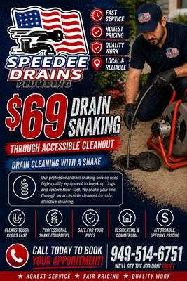 $69 drain cleaning (949)514-6751 - $129 Drain Cleaning Special! Clear blockages with cable service + 30-day warranty. Fast, reliable, and affordable! $69 drain cleaning (949)514-6751 - $129 Drain Cleaning Special! Clear blockages with cable service + 30-day warranty. Fast, reliable, and affordable!