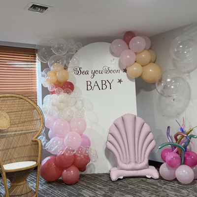 Sea You Soon Baby - Our Classic White Backdrop Arch Package includes:
✨ A white arch backdrop
🎈 Theme-colored balloon garland
🖋️ Custom name or personalized text on the arch
Have an inspiration photo? We'd love to recreate it! We can customize the colors, theme, and design to match your vision and provide a personalized quote for your special event.
Perfect for:
🎂 Birthdays
👶 Baby Showers
💍 Bridal Showers
🎓 Graduations
🎉 Any Celebration
📍 Serving Panama City Beach, Panama City & 30A. Sea You Soon Baby - Our Classic White Backdrop Arch Package includes:
✨ A white arch backdrop
🎈 Theme-colored balloon garland
🖋️ Custom name or personalized text on the arch
Have an inspiration photo? We'd love to recreate it! We can customize the colors, theme, and design to match your vision and provide a personalized quote for your special event.
Perfect for:
🎂 Birthdays
👶 Baby Showers
💍 Bridal Showers
🎓 Graduations
🎉 Any Celebration
📍 Serving Panama City Beach, Panama City & 30A.
