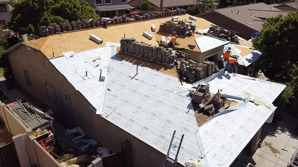 New boral tile seal - Full tile underlayment replacement.