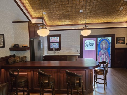 house bar build - We transformed a garage apartment into a stunning 1940s-themed whiskey bar, built with solid mahogany and custom craftsmanship throughout. house bar build - We transformed a garage apartment into a stunning 1940s-themed whiskey bar, built with solid mahogany and custom craftsmanship throughout.