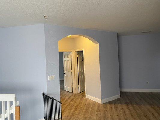 Residential Interior Painting - This was a residential interior painting project. The color chosen by the client was a beautiful grey. There are multiple studies done on the effects of colors in our mood and grey is a great neutral option, calming, sophisticated and classic.