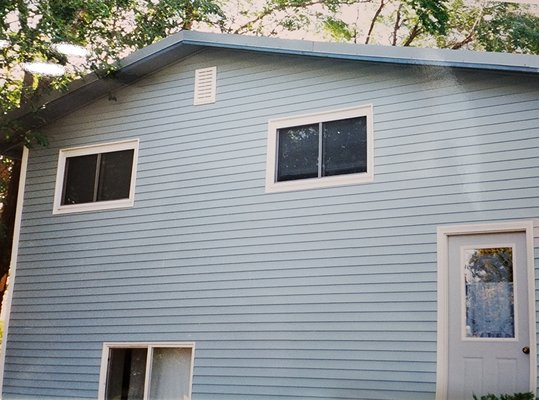 New siding - We tore off the old siding & installed new siding