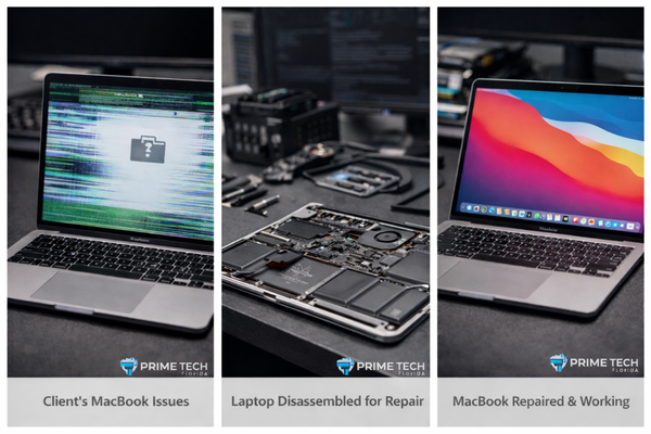Apple MacBook Diagnostics & Repair - This project focused on professional diagnostics and repair services for an Apple MacBook exhibiting performance and operational issues. A full hardware and software evaluation was conducted, including battery health analysis, storage integrity checks, thermal performance review, and macOS system diagnostics. The device was inspected for overheating, startup anomalies, and background process instability. macOS optimization and system health checks were performed to ensure stable operation, improved responsiveness, and long-term reliability. This project demonstrates structured Apple-specific troubleshooting, safe handling procedures, and best practices for restoring MacBook performance.