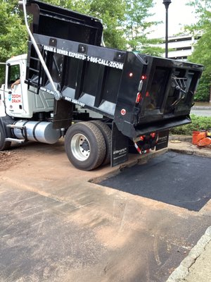 Sewer Line Repair - This particular customer had a collapsed sewer line pipe buried 10+ feet in their community parking lot. Our expert team of technicians were able to excavate down, repair the line, and back fill trench all in the same day. Our team also performs concrete and asphalt repairs upon completion making our team at Zoom Drain truly a "One-Stop Shop" Sewer Line Repair - This particular customer had a collapsed sewer line pipe buried 10+ feet in their community parking lot. Our expert team of technicians were able to excavate down, repair the line, and back fill trench all in the same day. Our team also performs concrete and asphalt repairs upon completion making our team at Zoom Drain truly a "One-Stop Shop"