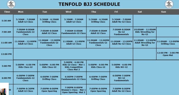 Tenfold BJJ SCHEDULE @ all different times // Kids Welcome too ! - TENFOLD
SCHEDULE
Monday - Sunday !! Kids are welcome and you can train when you are ready with our scheduled times ! Tenfold BJJ SCHEDULE @ all different times // Kids Welcome too ! - TENFOLD
SCHEDULE
Monday - Sunday !! Kids are welcome and you can train when you are ready with our scheduled times !