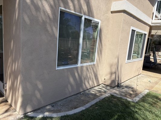 Stucco Restoration - Complete Stucco Waterproofing & Exterior Restoration
This project involved a complete waterproofing repair around an exterior wall with window penetrations after signs of water intrusion were identified. To ensure a long-lasting repair, we removed approximately 2 feet of stucco around the entire affected wall, exposing the existing waterproofing system and framing.
After demolition, we carefully inspected the substrate, removed all deteriorated building materials, and installed a brand-new waterproofing system, including new flashing, weather-resistant barrier (white paper), black building paper, and galvanized metal lath to meet current industry standards.
The wall was then rebuilt using the traditional three-coat stucco system, applying the scratch coat, brown coat, and finish coat with the proper curing time between each application to maximize strength and durability. Once the stucco had fully cured, we matched the existing texture and completed the project with premium exterior paint for a seamless appearance.
At SS Elite Construction, we believe that repairing water damage the right way means going beyond surface repairs. Every project is completed with attention to detail, proper waterproofing practices, and high-quality craftsmanship to help protect your home for years to come.
Services Performed:
* Full jobsite protection and containment
* Controlled stucco demolition
* Removal of damaged waterproofing materials
* New waterproofing system installation
* Flashing installation
* Weather-resistant barrier installation
* Black building paper installation
* New galvanized metal lath
* Traditional three-coat stucco application
* Texture matching
* Premium exterior painting
* Complete cleanup and final inspection Stucco Restoration - Complete Stucco Waterproofing & Exterior Restoration
This project involved a complete waterproofing repair around an exterior wall with window penetrations after signs of water intrusion were identified. To ensure a long-lasting repair, we removed approximately 2 feet of stucco around the entire affected wall, exposing the existing waterproofing system and framing.
After demolition, we carefully inspected the substrate, removed all deteriorated building materials, and installed a brand-new waterproofing system, including new flashing, weather-resistant barrier (white paper), black building paper, and galvanized metal lath to meet current industry standards.
The wall was then rebuilt using the traditional three-coat stucco system, applying the scratch coat, brown coat, and finish coat with the proper curing time between each application to maximize strength and durability. Once the stucco had fully cured, we matched the existing texture and completed the project with premium exterior paint for a seamless appearance.
At SS Elite Construction, we believe that repairing water damage the right way means going beyond surface repairs. Every project is completed with attention to detail, proper waterproofing practices, and high-quality craftsmanship to help protect your home for years to come.
Services Performed:
* Full jobsite protection and containment
* Controlled stucco demolition
* Removal of damaged waterproofing materials
* New waterproofing system installation
* Flashing installation
* Weather-resistant barrier installation
* Black building paper installation
* New galvanized metal lath
* Traditional three-coat stucco application
* Texture matching
* Premium exterior painting
* Complete cleanup and final inspection