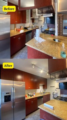 Move-Out Cleaning - Move-Out Cleaning (One Bedroom, One Bathroom)
Our Move-Out Cleaning service for a one-bedroom, one-bathroom apartment provides a deep cleaning to ensure the space is left spotless and ready for the next tenant. We thoroughly clean all main and hard-to-reach areas, paying close attention to detail so you can feel confident the apartment is move-out ready.
What’s Included:
1. Kitchen:
• Clean and disinfect all surfaces, including countertops and cabinets (inside and outside).
• Degrease and clean the stove, oven, and range hood.
• Clean the microwave (inside and outside).
• Clean the refrigerator (inside and outside, if needed).
• Remove stains and fingerprints from kitchen appliances.
• Mop the floor.
2. Bathroom:
• Deep clean and disinfect the toilet, sink, bathtub, and shower.
• Clean mirrors, cabinets, and shelves.
• Remove soap scum, hard water stains, and limescale.
• Mop the floor and wipe down all surfaces.
3. Living Room and Bedroom:
• Vacuum and mop floors (depending on flooring type).
• Wipe down all surfaces and furniture, including windowsills.
• Clean inside and outside of closets.
• Wipe down baseboards, doors, and handles.
• Dust light fixtures, ceiling fans, and other detailed areas.
4. Additional Services (upon request):
• Window cleaning (inside).
• Deep carpet and upholstery cleaning.
We aim to make your move easier by providing a comprehensive cleaning that meets high standards. Move-Out Cleaning - Move-Out Cleaning (One Bedroom, One Bathroom)
Our Move-Out Cleaning service for a one-bedroom, one-bathroom apartment provides a deep cleaning to ensure the space is left spotless and ready for the next tenant. We thoroughly clean all main and hard-to-reach areas, paying close attention to detail so you can feel confident the apartment is move-out ready.
What’s Included:
1. Kitchen:
• Clean and disinfect all surfaces, including countertops and cabinets (inside and outside).
• Degrease and clean the stove, oven, and range hood.
• Clean the microwave (inside and outside).
• Clean the refrigerator (inside and outside, if needed).
• Remove stains and fingerprints from kitchen appliances.
• Mop the floor.
2. Bathroom:
• Deep clean and disinfect the toilet, sink, bathtub, and shower.
• Clean mirrors, cabinets, and shelves.
• Remove soap scum, hard water stains, and limescale.
• Mop the floor and wipe down all surfaces.
3. Living Room and Bedroom:
• Vacuum and mop floors (depending on flooring type).
• Wipe down all surfaces and furniture, including windowsills.
• Clean inside and outside of closets.
• Wipe down baseboards, doors, and handles.
• Dust light fixtures, ceiling fans, and other detailed areas.
4. Additional Services (upon request):
• Window cleaning (inside).
• Deep carpet and upholstery cleaning.
We aim to make your move easier by providing a comprehensive cleaning that meets high standards.
