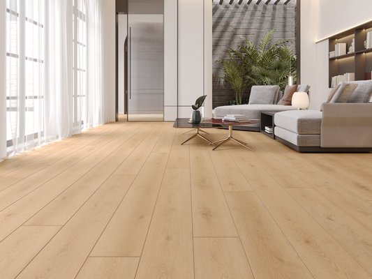 Waterproof Flooring - Large Format SPC available. Material shown Indoor Delight Country Breeze, 13 Additional colors available.  All at the lowest prices!