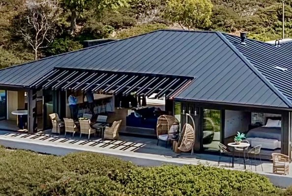 Standing Seam Metal Roof Install, Corona Del Mar - We loved this Corona Del Mar roofing project. The Homeowner wanted to update their home's look to this modern and in high demand, black standing seam metal roof. Excellent choice for a coastal city. Turned out beautifully and our favorite part - kept them all safe and dry in all the historical rainfall this season! Standing Seam Metal Roof Install, Corona Del Mar - We loved this Corona Del Mar roofing project. The Homeowner wanted to update their home's look to this modern and in high demand, black standing seam metal roof. Excellent choice for a coastal city. Turned out beautifully and our favorite part - kept them all safe and dry in all the historical rainfall this season!