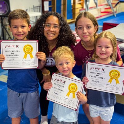 Preschool Tumbling & Trampoline - Ages 3 to 5 years. The preschool experience is specifically designed to encourage air and spacial awareness, fine and gross motor skills, flexibility, strength, and the basics of gymnastics, tumbling, and trampoline skills. We do this by using fun, energetic and strategic sets of circuit-based stations. Kids are moving constantly with minimal time waiting in line. Preschool Tumbling & Trampoline - Ages 3 to 5 years. The preschool experience is specifically designed to encourage air and spacial awareness, fine and gross motor skills, flexibility, strength, and the basics of gymnastics, tumbling, and trampoline skills. We do this by using fun, energetic and strategic sets of circuit-based stations. Kids are moving constantly with minimal time waiting in line.