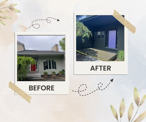 Full Exterior Repaint - This was a full exterior repaint. Full Exterior Repaint - This was a full exterior repaint.
