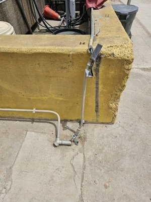 United Rental Conduit damage and upgrade - This is at United Rental in North Austin. The damage was done by one of the employee driver. We had to sawcut the concrete to get the conduit closer to the wall to set new explosion proof boxes, remove all existing EMT conduit, which was not legal for this type of project, drill through the wall to run new rigid conduit and set other explosion proof boxes, gfci recpetacles and covers at each pump. I did take some after pictures but cannot locate them at this time. United Rental Conduit damage and upgrade - This is at United Rental in North Austin. The damage was done by one of the employee driver. We had to sawcut the concrete to get the conduit closer to the wall to set new explosion proof boxes, remove all existing EMT conduit, which was not legal for this type of project, drill through the wall to run new rigid conduit and set other explosion proof boxes, gfci recpetacles and covers at each pump. I did take some after pictures but cannot locate them at this time.
