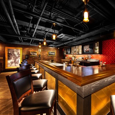 Underground Bar @ The Mob Museum Las Vegas, NV 89101 - Underground Bar/Restaurant at The Mob Museum located at  300 Stewart Ave, Las Vegas, Nevada 89101.  Our furniture is custom-made booths, chairs, and barstools.