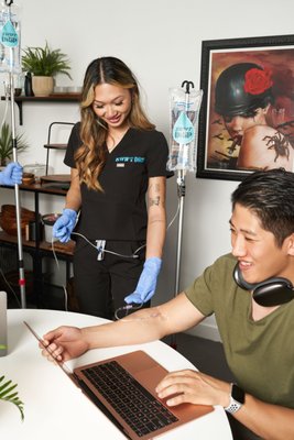 NAD+ infusion - The Ultimate Cellular Reset: Our NAD+ Drip Experience
If hydration is about putting gas in the tank, NAD+ is about upgrading the engine. This isn’t just another vitamin drip — it’s a deep, cellular-level intervention designed to recharge your body, sharpen your mind, and slow down the clock on aging. Whether you’re an athlete chasing peak performance, a busy professional burning the candle at both ends, or someone simply looking to age with strength and clarity, our NAD+ Drip delivers results you can feel.
What is NAD+ and Why Does It Matter?
NAD+ (nicotinamide adenine dinucleotide) is a coenzyme found in every cell of your body. Think of it as the spark plug for energy production. It’s critical for mitochondrial function — your cells’ powerhouses — and plays a key role in DNA repair, metabolism, and keeping your cells youthful. The problem? NAD+ levels naturally decline as we age, and they drop even faster under chronic stress, poor sleep, intense exercise, or exposure to toxins.
Low NAD+ is linked to:
Fatigue and low energy
Brain fog and memory issues
Slower recovery from workouts or injury
Decreased metabolic function
Signs of aging like skin dullness and decreased muscle tone
How Our NAD+ Drip Works
By delivering NAD+ directly into your bloodstream via IV, we bypass the digestive system for maximum absorption. Oral supplements can’t match the potency or immediate bioavailability of IV NAD+. Once infused, NAD+ enters your cells and gets to work restoring mitochondrial efficiency, repairing DNA damage, and activating longevity genes known as sirtuins.
The Benefits Our Clients Notice Most
Sustained Energy – Not a jittery, caffeine-like boost, but a steady, all-day energy that feels like your body is running on premium fuel.
Mental Clarity & Focus – Say goodbye to brain fog. Clients often describe feeling “mentally switched on” within hours to days after treatment.
Enhanced Mood & Stress Resilience – NAD+ supports healthy neurotransmitter function, helping balance mood and improve stress response.
Faster Recovery – Athletes and active clients notice reduced soreness, quicker muscle repair, and better endurance.
Cellular Repair & Longevity Support – NAD+ fuels the processes that keep your cells youthful, supporting skin health, muscle tone, and metabolic efficiency.
What’s in the Drip?
While NAD+ is the star of the show, we pair it with a custom blend of supportive nutrients — including magnesium, B-complex vitamins, and hydration fluids — to maximize comfort and results. The magnesium helps with muscle relaxation and nerve function, the B-vitamins boost metabolism and energy pathways, and the hydration optimizes cellular uptake of NAD+.
What to Expect During Your Session
NAD+ drips take longer than standard IVs — usually 2 to 4 hours, depending on your tolerance — because we want to give your body time to absorb it without discomfort. You can read, work on your laptop, listen to music, or simply relax while your cells get a complete tune-up. Some clients feel the effects immediately, while others notice their energy, focus, and resilience steadily improve over the next few days.
The Result?
Imagine waking up and feeling like your body and brain are running at their original factory settings — or better. That’s what NAD+ can do. It’s not a quick fix for one bad night’s sleep; it’s a foundational therapy for long-term wellness, recovery, and performance.
Whether your goal is to boost brainpower, enhance physical recovery, or simply invest in your future health, our NAD+ Drip is your go-to for a true cellular reset. NAD+ infusion - The Ultimate Cellular Reset: Our NAD+ Drip Experience
If hydration is about putting gas in the tank, NAD+ is about upgrading the engine. This isn’t just another vitamin drip — it’s a deep, cellular-level intervention designed to recharge your body, sharpen your mind, and slow down the clock on aging. Whether you’re an athlete chasing peak performance, a busy professional burning the candle at both ends, or someone simply looking to age with strength and clarity, our NAD+ Drip delivers results you can feel.
What is NAD+ and Why Does It Matter?
NAD+ (nicotinamide adenine dinucleotide) is a coenzyme found in every cell of your body. Think of it as the spark plug for energy production. It’s critical for mitochondrial function — your cells’ powerhouses — and plays a key role in DNA repair, metabolism, and keeping your cells youthful. The problem? NAD+ levels naturally decline as we age, and they drop even faster under chronic stress, poor sleep, intense exercise, or exposure to toxins.
Low NAD+ is linked to:
Fatigue and low energy
Brain fog and memory issues
Slower recovery from workouts or injury
Decreased metabolic function
Signs of aging like skin dullness and decreased muscle tone
How Our NAD+ Drip Works
By delivering NAD+ directly into your bloodstream via IV, we bypass the digestive system for maximum absorption. Oral supplements can’t match the potency or immediate bioavailability of IV NAD+. Once infused, NAD+ enters your cells and gets to work restoring mitochondrial efficiency, repairing DNA damage, and activating longevity genes known as sirtuins.
The Benefits Our Clients Notice Most
Sustained Energy – Not a jittery, caffeine-like boost, but a steady, all-day energy that feels like your body is running on premium fuel.
Mental Clarity & Focus – Say goodbye to brain fog. Clients often describe feeling “mentally switched on” within hours to days after treatment.
Enhanced Mood & Stress Resilience – NAD+ supports healthy neurotransmitter function, helping balance mood and improve stress response.
Faster Recovery – Athletes and active clients notice reduced soreness, quicker muscle repair, and better endurance.
Cellular Repair & Longevity Support – NAD+ fuels the processes that keep your cells youthful, supporting skin health, muscle tone, and metabolic efficiency.
What’s in the Drip?
While NAD+ is the star of the show, we pair it with a custom blend of supportive nutrients — including magnesium, B-complex vitamins, and hydration fluids — to maximize comfort and results. The magnesium helps with muscle relaxation and nerve function, the B-vitamins boost metabolism and energy pathways, and the hydration optimizes cellular uptake of NAD+.
What to Expect During Your Session
NAD+ drips take longer than standard IVs — usually 2 to 4 hours, depending on your tolerance — because we want to give your body time to absorb it without discomfort. You can read, work on your laptop, listen to music, or simply relax while your cells get a complete tune-up. Some clients feel the effects immediately, while others notice their energy, focus, and resilience steadily improve over the next few days.
The Result?
Imagine waking up and feeling like your body and brain are running at their original factory settings — or better. That’s what NAD+ can do. It’s not a quick fix for one bad night’s sleep; it’s a foundational therapy for long-term wellness, recovery, and performance.
Whether your goal is to boost brainpower, enhance physical recovery, or simply invest in your future health, our NAD+ Drip is your go-to for a true cellular reset.