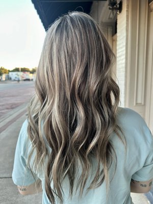 Fall Color Correction - This client came to me with 3 different colors in her hair and wanted to go back to a more natural look. Her hair health was my main concern during this appointment and we ended up getting her to her desired color while maintaining her hair health!! Fall Color Correction - This client came to me with 3 different colors in her hair and wanted to go back to a more natural look. Her hair health was my main concern during this appointment and we ended up getting her to her desired color while maintaining her hair health!!