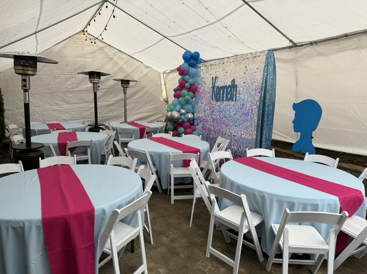Party Rentals - Full Party Set up!
Make it stress free and hire us to take care of set up and take down. Party Rentals - Full Party Set up!
Make it stress free and hire us to take care of set up and take down.