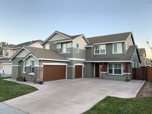 Exterior Repaint (North Vacaville) - 2 Coat Exterior Repaint using Sherwin Williams Super Paint.