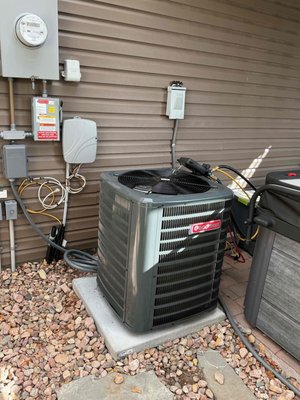 Full System Install - We recently completed a full HVAC upgrade featuring a 4-ton air conditioning system with up to 16 SEER efficiency and a 90% gas furnace. To enhance comfort and energy savings, we included a complementary EcoBee smart thermostat and a full duct cleaning at no extra cost.
Our team worked with the existing setup—a Carrier 90%, 60K, 17.5" Vertical Upflow furnace on the floor with a left-side return and filter door—ensuring a seamless, efficient installation tailored to the home’s needs.
This upgrade provides improved temperature control, energy efficiency, and peace of mind for the homeowner. Full System Install - We recently completed a full HVAC upgrade featuring a 4-ton air conditioning system with up to 16 SEER efficiency and a 90% gas furnace. To enhance comfort and energy savings, we included a complementary EcoBee smart thermostat and a full duct cleaning at no extra cost.
Our team worked with the existing setup—a Carrier 90%, 60K, 17.5" Vertical Upflow furnace on the floor with a left-side return and filter door—ensuring a seamless, efficient installation tailored to the home’s needs.
This upgrade provides improved temperature control, energy efficiency, and peace of mind for the homeowner.