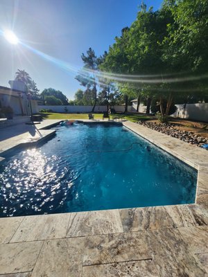 State 48 Pool Cleaning – Weekly Pool Maintenance & Chemical Service | Apache Junction, AZ - At State 48 Pool Cleaning, we take pride in keeping your pool sparkling clean and chemically balanced year-round. Serving Apache Junction and the greater East Valley, our weekly maintenance service includes:
✔ Water testing & chemical balancing
✔ Skimming & debris removal
✔ Brushing walls, steps & tile line
✔ Emptying skimmer & pump baskets
✔ Vacuuming pool floor
✔ Equipment inspection (pump, filter, heater)
✔ Backwashing filter as needed
Whether you have a freeform lagoon pool, a sleek
rectangular lap pool, or a luxury resort-style pool
with spa and water features — we treat every pool
like our own.
Call or text us today for a free quote! State 48 Pool Cleaning – Weekly Pool Maintenance & Chemical Service | Apache Junction, AZ - At State 48 Pool Cleaning, we take pride in keeping your pool sparkling clean and chemically balanced year-round. Serving Apache Junction and the greater East Valley, our weekly maintenance service includes:
✔ Water testing & chemical balancing
✔ Skimming & debris removal
✔ Brushing walls, steps & tile line
✔ Emptying skimmer & pump baskets
✔ Vacuuming pool floor
✔ Equipment inspection (pump, filter, heater)
✔ Backwashing filter as needed
Whether you have a freeform lagoon pool, a sleek
rectangular lap pool, or a luxury resort-style pool
with spa and water features — we treat every pool
like our own.
Call or text us today for a free quote!