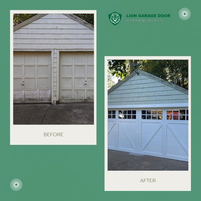 Before & After - We're grateful for the opportunity to help homeowners like you transform your living space with our expertise. Remember, a good garage door is not just a door; it's a statement. Before & After - We're grateful for the opportunity to help homeowners like you transform your living space with our expertise. Remember, a good garage door is not just a door; it's a statement.