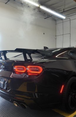 Shimmering Black-Red PPF - Shimmering Black-Red TPU Paint Protection film installation on Chevrolet Camaro ZL1 Shimmering Black-Red PPF - Shimmering Black-Red TPU Paint Protection film installation on Chevrolet Camaro ZL1