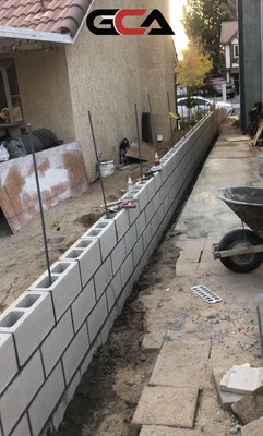Block wall construction - Block wall construction Block wall construction - Block wall construction