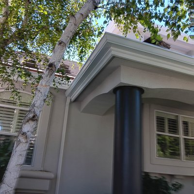 Gutter Replacement - Keeping the gutter on your home in great shape is essential to diverting rainwater out of your gutter channels and safely away from the roof and siding. Faulty and worn gutters can present a number of problems for a homeowner and if you live in the Modesto area call Regal Roofing Solutions today for professional and affordable gutter services including gutter repair and gutter installation.

Our nearby gutter service is ready to be placed on your roof or replace your gutter system. Our residential gutter services include new gutter installation, existing gutter repairs, estimates, and leafless gutter systems that are designed to keep leaves and debris from getting into your gutter channels and causing clogs. Our trained team is skilled in all aspects of gutter systems from custom gutter fabrication and installation to gutter repairs and cleaning. We work on all types of gutters including aluminum, zinc, and copper and our goal is always 100% satisfaction.

If you're tired of lugging out the ladder every year and spending hours scooping leaves and debris out of your home gutters then consider our leafless gutter systems. We offer gutter systems that are specially designed to keep outdoor debris from getting into your residential gutter channel or downspout so you can avoid hazardous clogging. The unique design of these leafless gutter systems makes gutter cleaning a thing of the past and will provide superior drainage so your roof and siding won't suffer from water overflow.

We offer a variety of gutter styles and sizes of gutters.