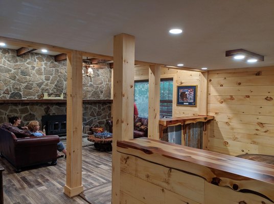 Rustic Cabin Remodel - This customer remodeled a cabin built in the 1800’s and wanted a rustic flooring to match the rustic nature of the cabin.  I would say it turned out great!!